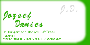 jozsef danics business card